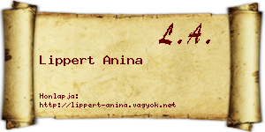 Lippert Anina névjegykártya